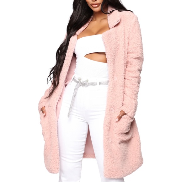 Fashion Nova Jackets & Coats Fashion Nova Womens Blush Pink Keep